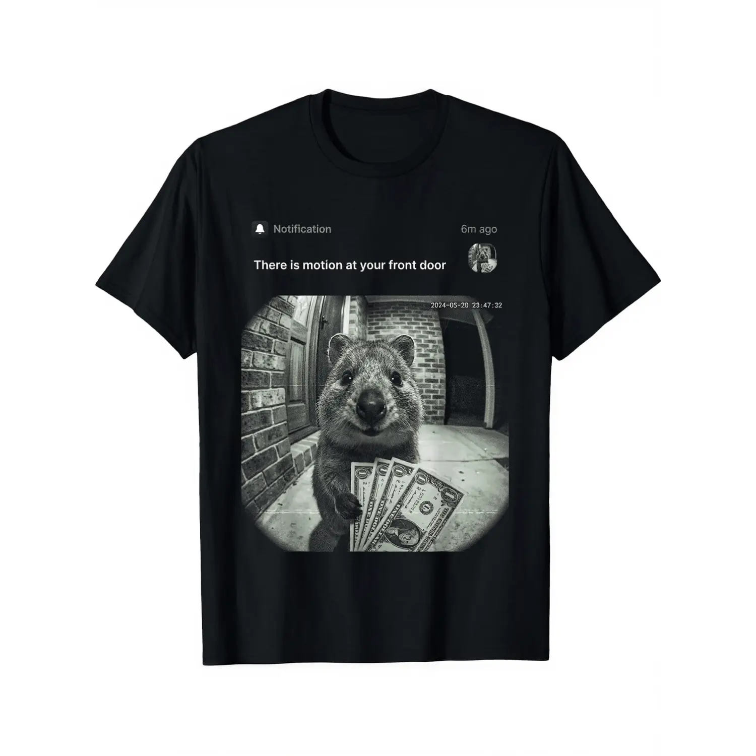 There is Motion at Your Front Door Funny Quokka Meme T-Shirt