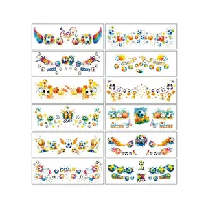 Soccer Face Tattoos | 1PCS Waterproof Temporary Stickers for Game Day & Party