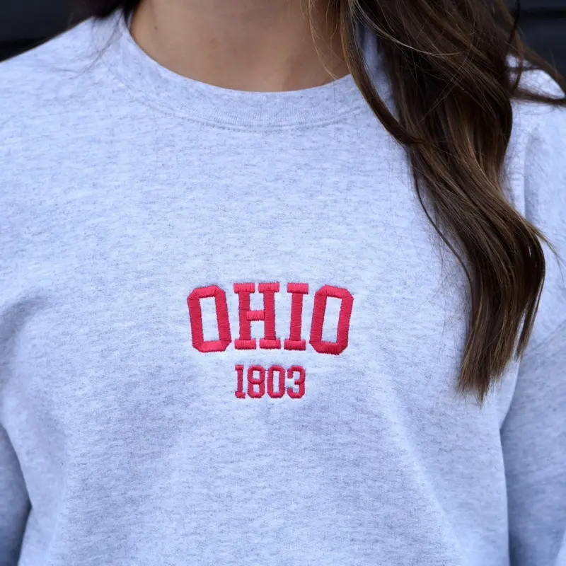 Ohio 1803 Embroidered Sweatshirt | State Sweatshirt | Ohio