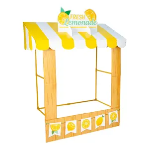 Colorful Lemonade Stand Tabletop Hut with Frame - 6 Pc.
