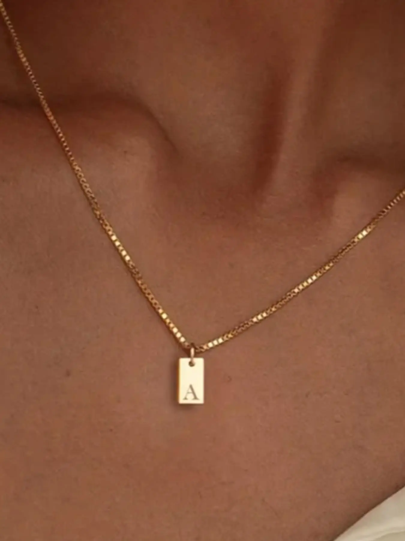 Minimalist Elegant Letter Necklace As Gift, Trendy Charm Necklace, Clavicle Chain Necklace, Vintage Jewelry As Gift for Boyfriend and Girlfriend