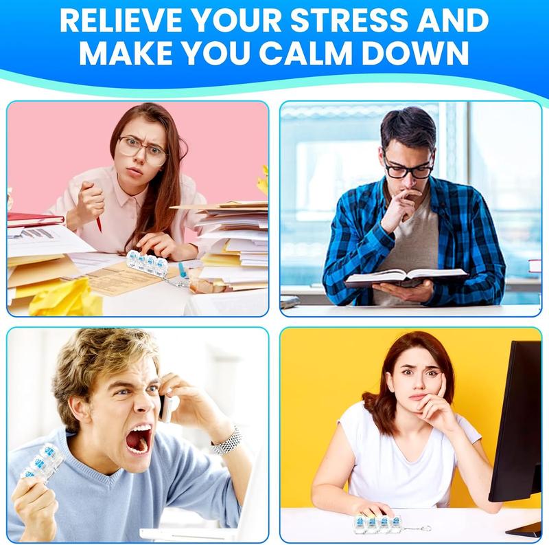 2 Pcs Keyboard Fidget Toy for Adult, Cat Shape Clicker Keyboard Fidget Keychain with LED Lights, White 4-in-1 Loud Stress Relief Fidget Keyboard for Anxiety Decompression (White)