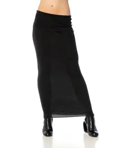 1990S DONNA KARAN Dark Gray Cashmere Knit Strapless Dress