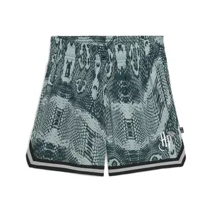 PUMA Womens Hoops X Harry Potter Print Shorts Casual Bottoms Casual - Green