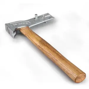 Magnetic Roof Axe, Wooden Handle Roof Hammer Tool, Efficient Design for Fast Nail Insertion, Magnetic Roofing Tool, Multifunctional Roofing Hammer, Hand Tools