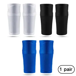 Football Shin Guards Sleeve Set, High Elastic Fit, Breathable Mesh Fabric, Quick Sweat Wicking, Comfortable for Long Training Sessions