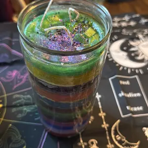 Vela 12 Colores XL – Abre Caminos, Amor, Dinero y Abundancia | Dura 1–2 semanas