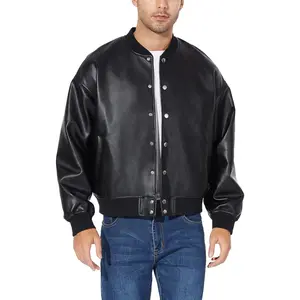 Leather Jackets for Men, Faux Bomber Jacket Mens Motorcycle Lapel Asymmetric Zip-Up Belt Slim Fit Biker CoatGift