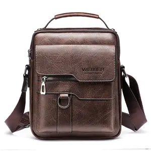 Men's Crossbody Bag, High-End Single-Shoulder Retro Business Backpack, Portable Casual Men's Bag