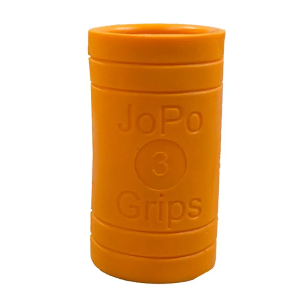 JOPO Unisex Bowling Finger Grip Inserts - 31/32" Outside Diameter Grips, Power Flat/Oval Insert, 2 Distinct Inner Surface Options, Thumb System Ready, Orange 10-Pack for Bowling Game Enhancement