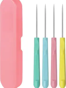 4Pcs 5.2 Inches Sugar Stir Needle, Cookie Scribe Needles Cake Decorating Needle Tool Cookie Decoration Supplies for Baking Lovers