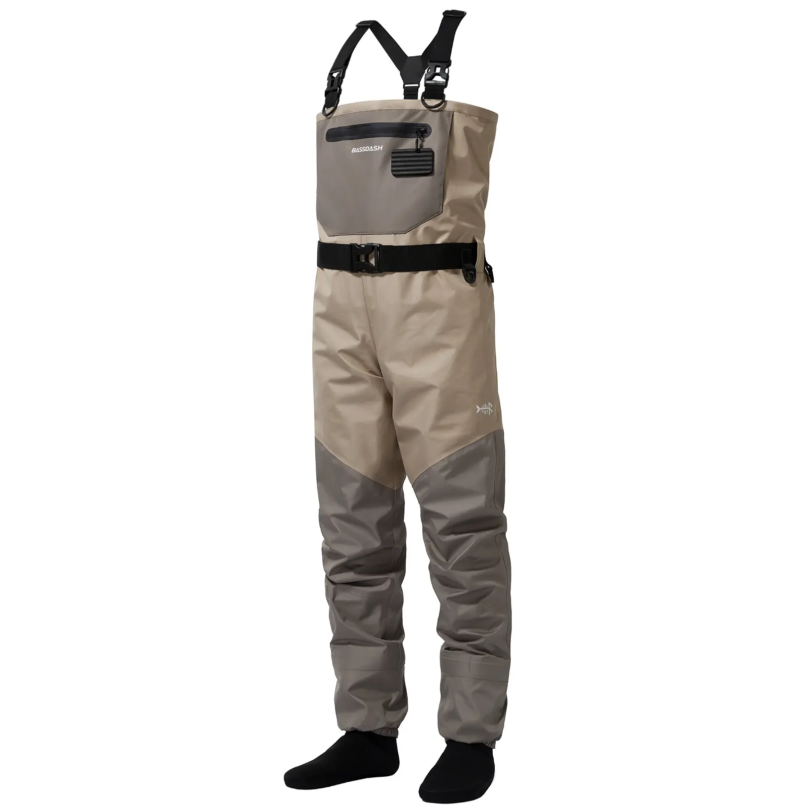 BASSDASH FW08 Men’s Breathable Waders Waterproof Fly Fishing Chest Fishing Wader Lightweight Stocking Foot Boot Foot BASSDASH FW08 Men’s Breathable Waders Waterproof Fly Fishing Chest Fishing Wader Lightweight Stocking Foot Boot Foot
