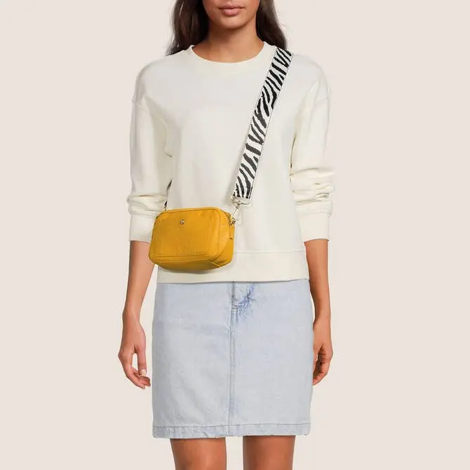 Ampere Creations Betty Sustainable Vegan Leather Guitar Strap Crossbody Bag Women's Minimalist