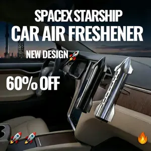 【Christmas Exclusive】Tesla Starship Rocket Vent Diffuser!  Premium Vent Diffuser | 2 Floral-Fruity Scents | Long-Lasting Fragrance · Interstellar Driving Experience  Exclusive for Tesla Legacy Model Owners. Includes 1 Rocket Shell + 2 Fragrance Sticks