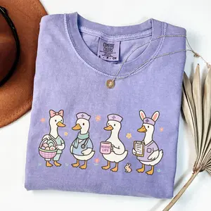 Easter Nurse Shirt, Registered Nurse Spring TShirt, Goose RN Nurse T-Shirt, Nursing Tee, Comfort Colors Shirt, Nurse Appreciation Tee Shirt