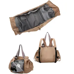 Large Capacity Multi-Function Travel Bag, Women's Handbag, Backpack/Diaper Bag, Women's Backpack/Mummy Bag/Crossbody Bag/Shoulder Bag, Suitable for Daily and Travel Use | Car and Outdoor Expandable Backpack Spring Glow Carry-On Travel Backpack