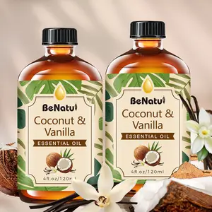 Benatu Coconut & Vanilla Fragrance Oil | Sweet & Creamy Romantic Aroma For Diffusers, Humidifiers & Candle Making | Long-Lasting Home Fragrance | Valentine'S Day -120ML/ 4Oz