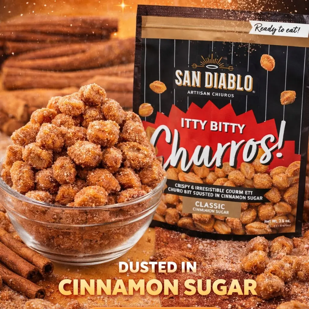 San Diablo - Itty Bitty Churros (Cinnamon Sugar) San Diablo - Itty Bitty Churros (Cinnamon Sugar)