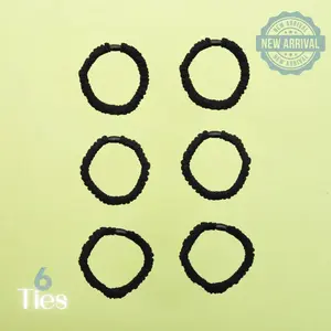 Curlfession Milk Silk Hair Ties - Set of 6 for Curly, Wavy & Straight Hair - No Damage No Breakage Comfortable Styling - Minimizes Breakage Reduces Curl Creasing Soft on Hair and Scalp