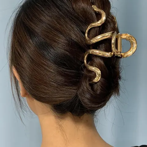 Women's Punk Style Snake Design Hair Claw, Elegant Novelty Trendy Hair Claw, Fashionable Hair Accessories For Daily & Party Decoration