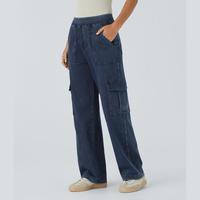 Washed Denim Navy Blue