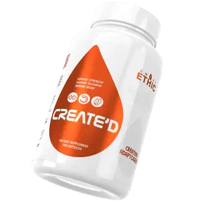 CREATE’D Creatine HCL & Nootropics Supplement for Enhanced Recovery and Focus with Alpha-GPC & Astragin® 180 Capsules