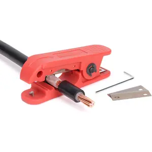 Round  Stripper for AWG 12 to 4/0, Adjustable  Jacket Stripper,Wire Stripping Tool with 2 Spare