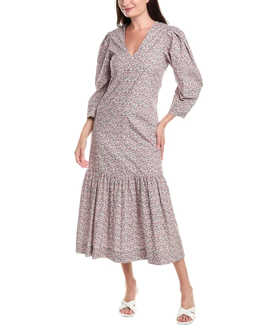 GANNI Printed Maxi Dress