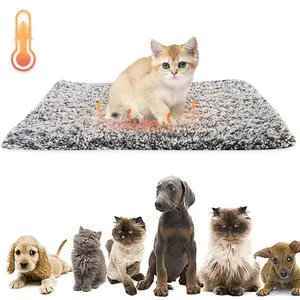 Self-Warming Cat Bed Pad Self-Heating Thermal Cat Dog Bed Mat Pet Warming Pad Soft Thickened Blanket Pad for Indoor Outdoor Pets