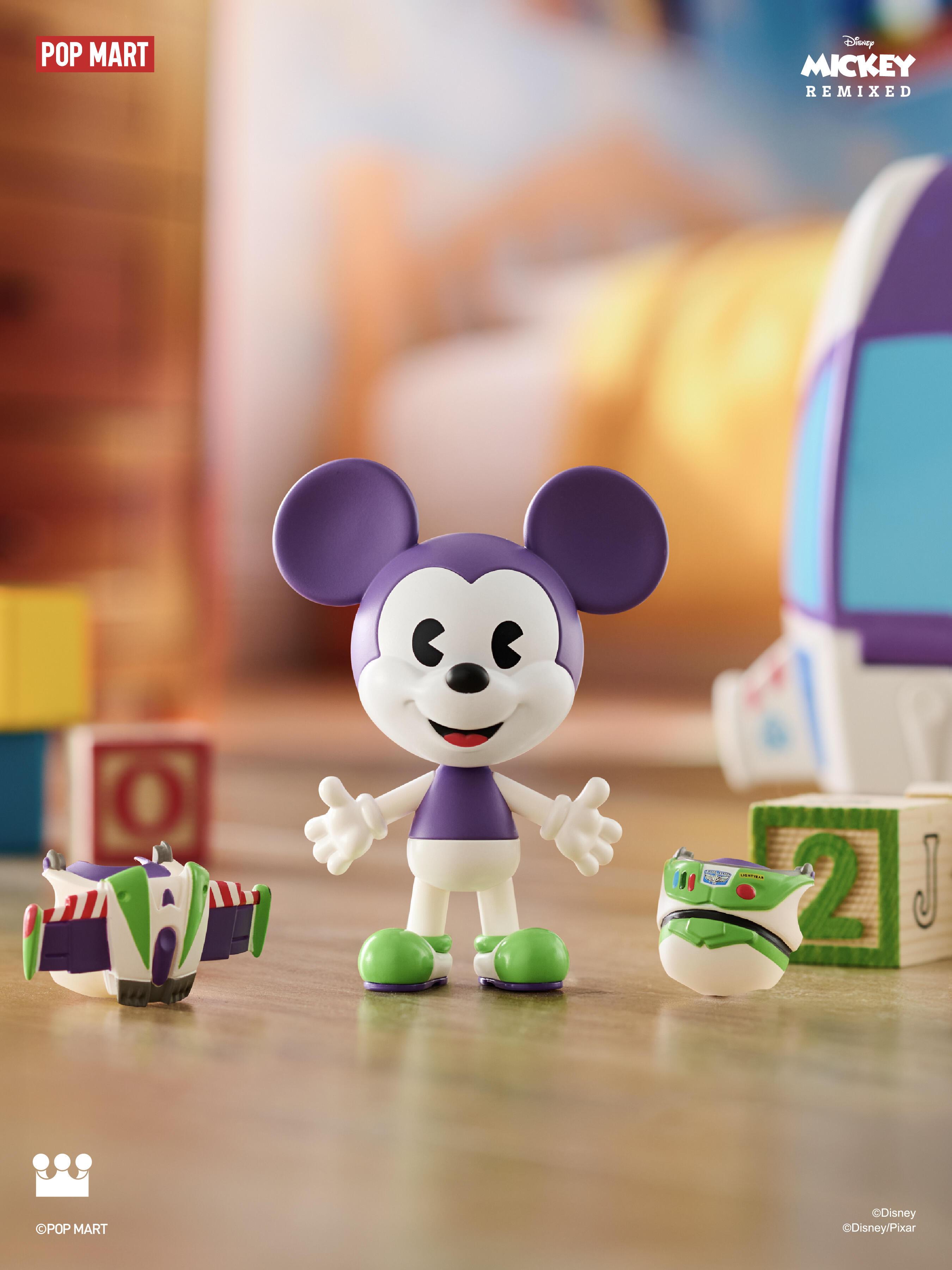 Pop Mart Mickey Meets Pixar Series Figures Blind Box Collectible Pack Limited Edition Box