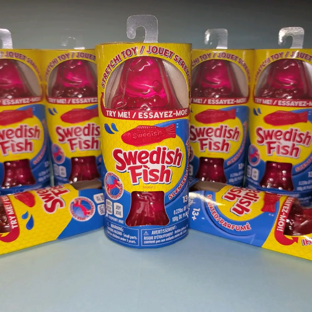 INCREDIBLE PLAY--SWEDISH FISH!! ( SCENTED) STRESS RELIEF, FIDGET TOY FOR AGES 13+