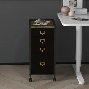 Under Desk Fabric Storage, Mobile File Cabinet, Rolling Printer Stand, Cupboard Document, Modern File Cabinet with Wheels