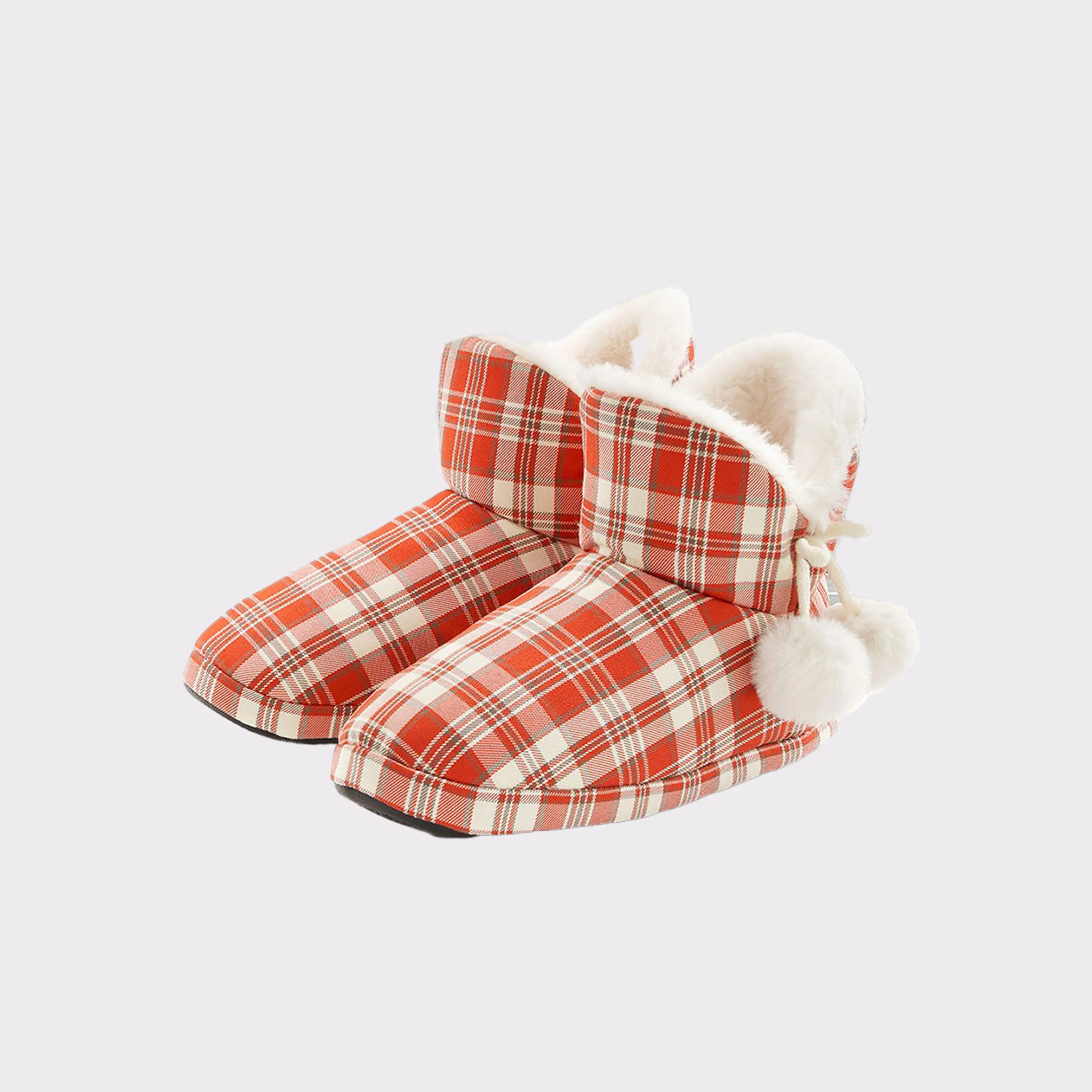 Women's Plaid Bootie Slippers