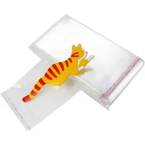 400 Pack 4" x 6" Thick Clear Resealable Cello Self Adhesive Seal Bags Packaging Bakery Cookie Cards Gifts Cellophane Poly Bags