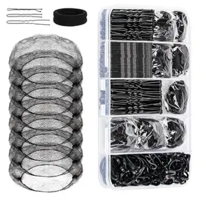 260-Piece Dance Hair Accessory Set, Includes Hair Nets, Clips & Bands, Ideal for Ballet, Stage Performances & Daily Use