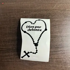 Dios por delante car decal
