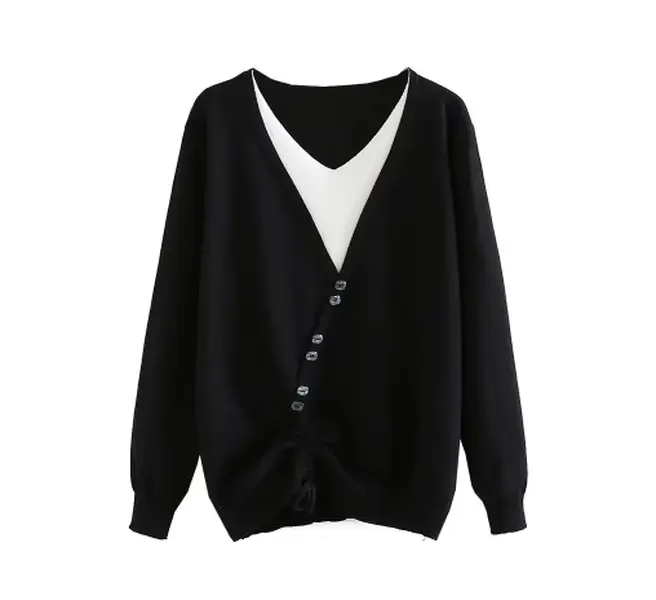 Plus Size Knit Pullover Sweater for Women, Long Sleeve