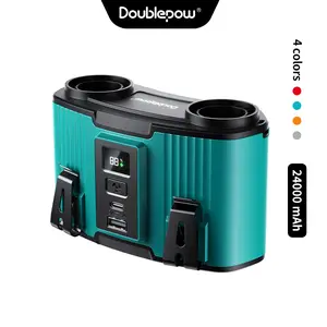 Doublepow waist fan 24000mAh Type-C charging fan/power bank 2 in 1 waist fan,Rechargeable Camping Fan,suitable for  camping, gardening,  perfect back-to-school gift