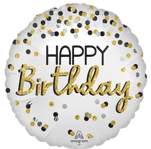 18" Mylar Foil Birthday Balloon - Standard Pack