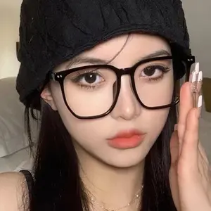 Square frame Myopia Glasses Men Women Anti-blue oversized Eyewear Unisex Luxury Clear Diopter Prescription Eyeglasses 0 to -6.0