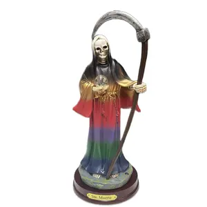 Santa muerte, siete colores  8” pulgadas