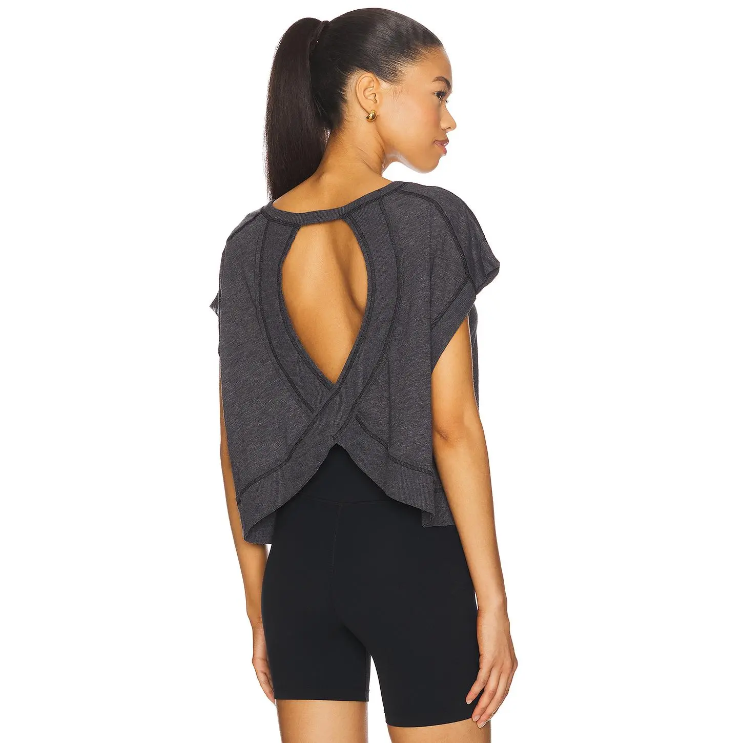Free People x FP Movement My Time Tee in Black Free People x FP Movement My Time Tee in Black