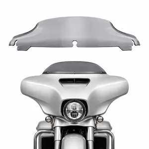 4.5" Smoke Wave Upper Fairing Windshield Aftermarket Replacement for Harley-Davidson Touring Street Glide Electra Glide Ultra Limited Tri Glide