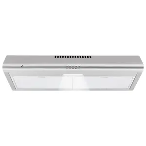 30 Inch Under Cabinet Range Hood – Stainless Steel Stove Vent Hood, 750 CFM Mechanical Control, 3-Speed Exhaust Fan, LED Lighting, Reusable Baffle Filters – Easy Installation for Stove Cooktop