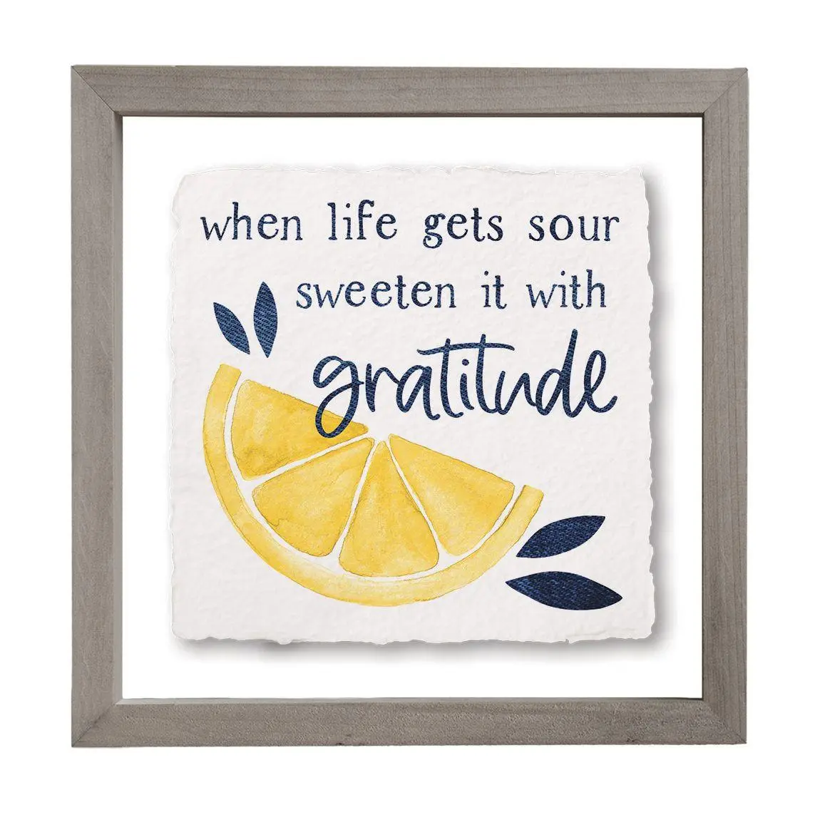 Sincere Surroundings 10" Life Gets Sour Floating Frame Art