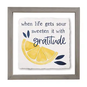 Sincere Surroundings 10" Life Gets Sour Floating Frame Art