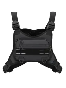 Outdoor Trail Running Chest Bag, Lightweight Running Vest Rigs for Workouts Training Cycling Hiking, Water Resistant Sports Chest Pack for Men and Woman