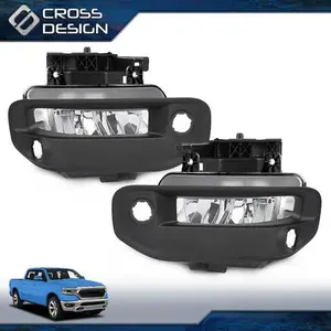 CROSSDESIGN Bumper LED Fog Light Upgrade Kit Fit For 2019-2021 Dodge Ram 1500 Left & Right
