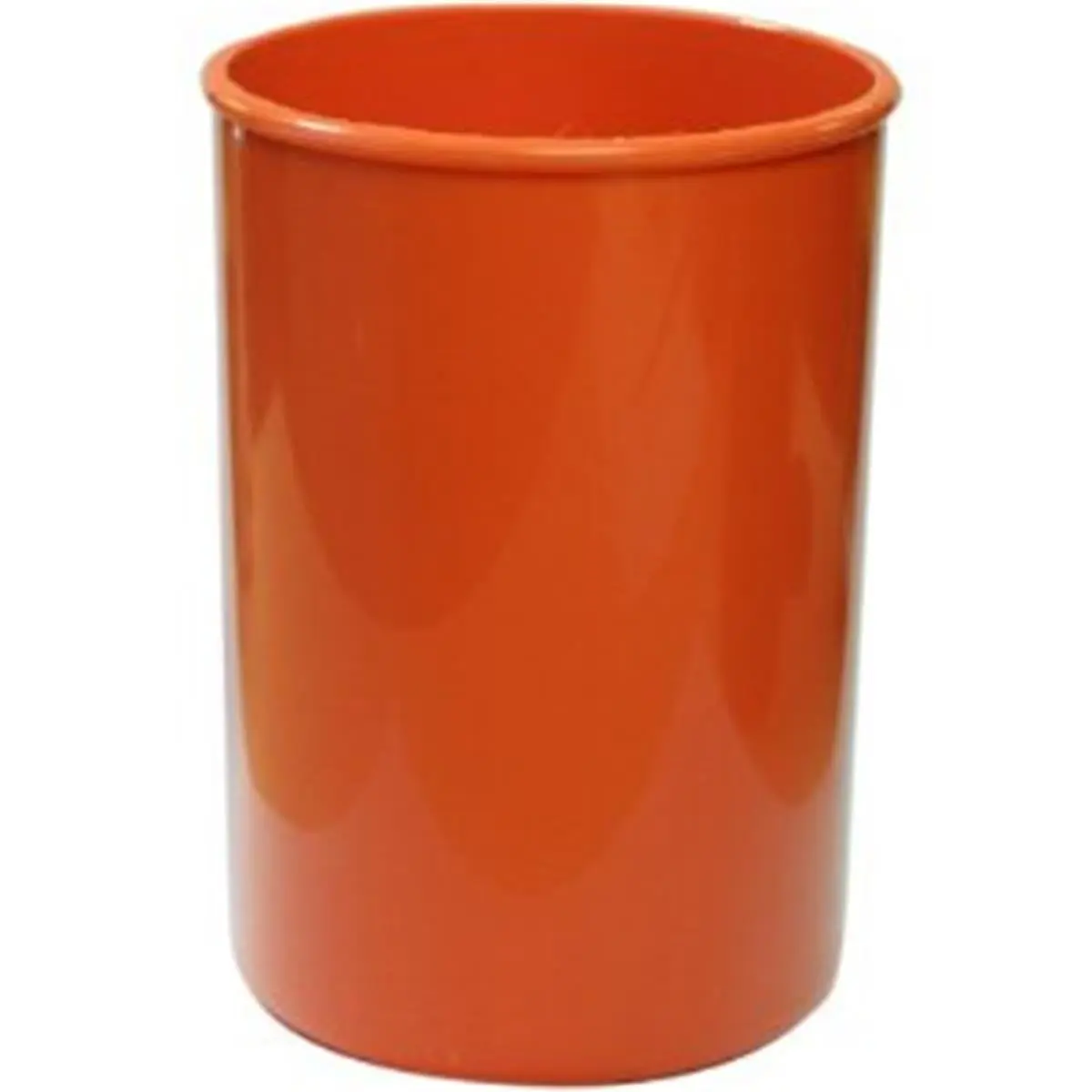 Reston Lloyd Calypso Basics Orange Finish Polypropylene Utensil Holder, Dishwasher-Safe Camp Kitchenware Storage Container, 6.5x4.25" Tabletop Cutlery Organizer for Camping & Hiking