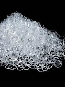 1000 Transparent Hair Elastics for Women, Disposable Hair Ties for Girls, Ponytail Bands for Family Gatherings, Outdoor Activities, Commuting